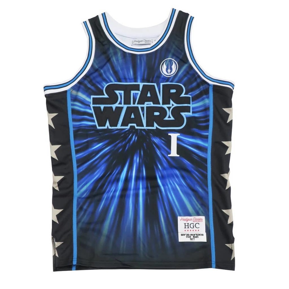 Star Wars Men's Headgear Classics Embroidered Basketball Jersey - Obi-Wan Kenobi